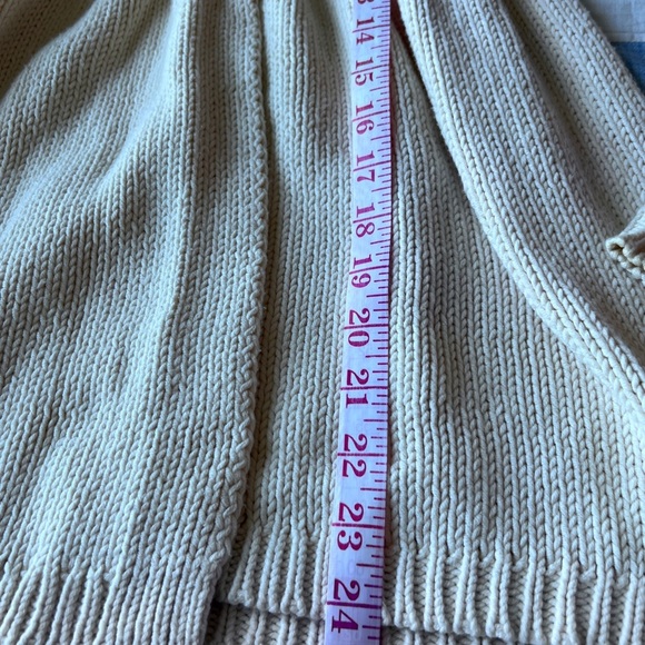 Free People Cream Cottagecore Cozycore Coquette Girl Button-Up Knit Cardigan XS - Picture 10 of 15